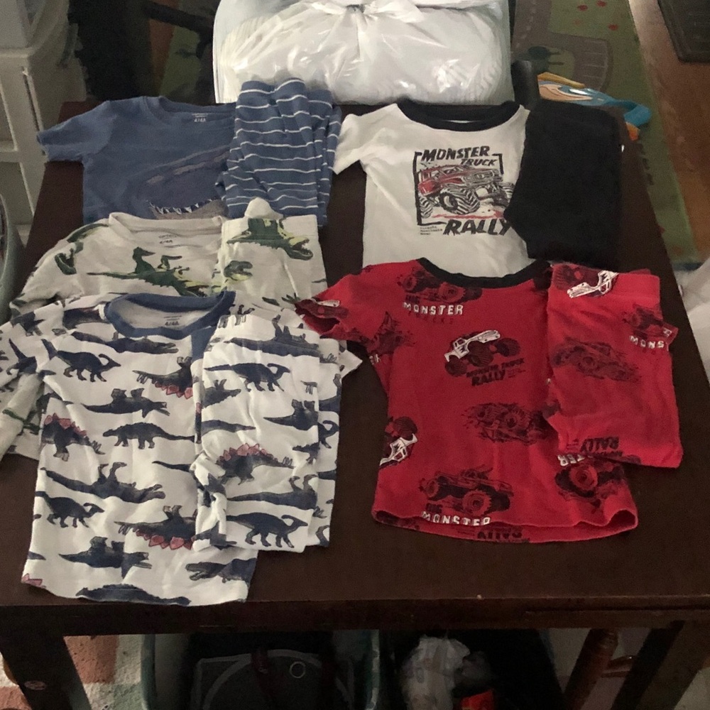 🏋️♂️ Dinosaur & Monster Truck Pj Set - Picture 1 of 6